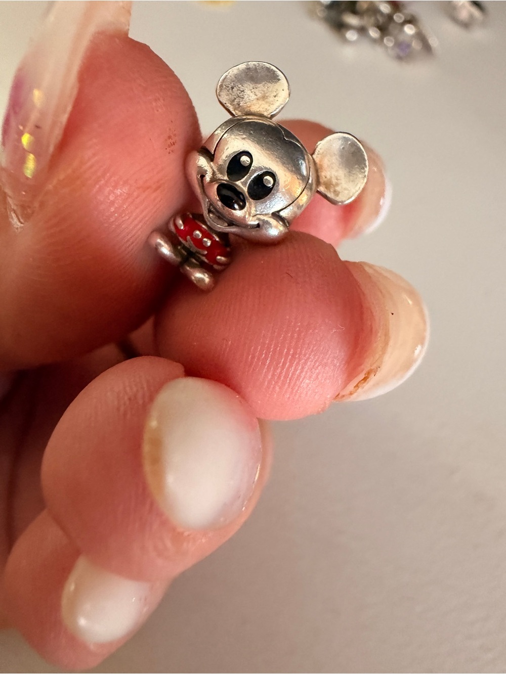 Pandora x Disney Sterling silver Mickey charm- retired